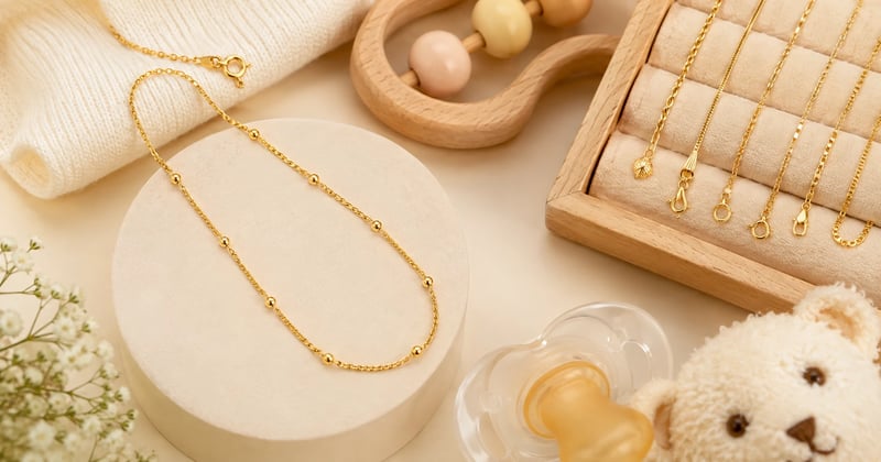 Best Baby Gold Chain Collections from Biswakarma Jewellery Shilpalaya